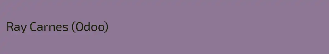 Ray Carnes (Odoo)